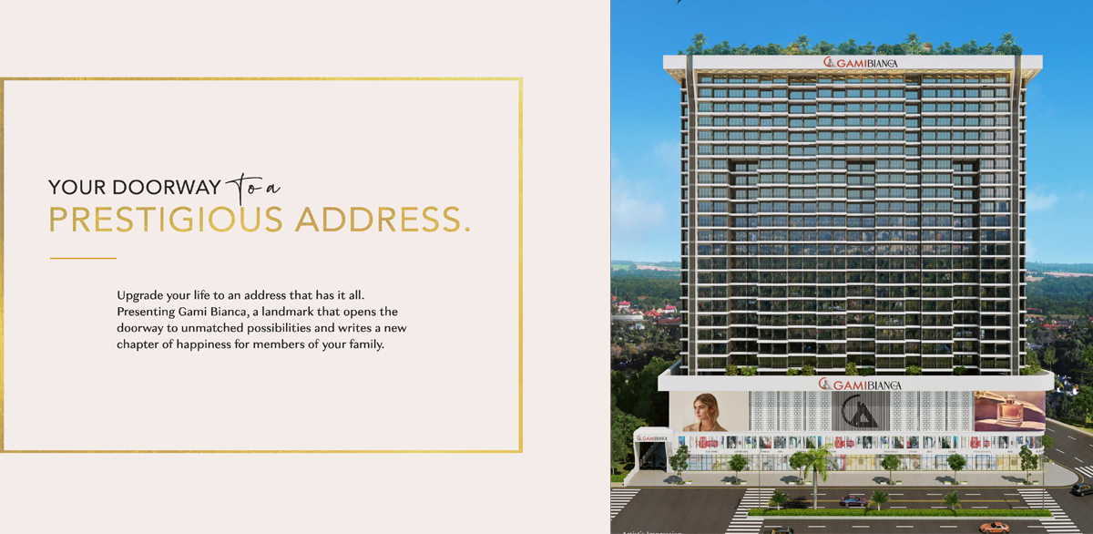 An artistic impression of the 26-storey towers at Gami Bianca
